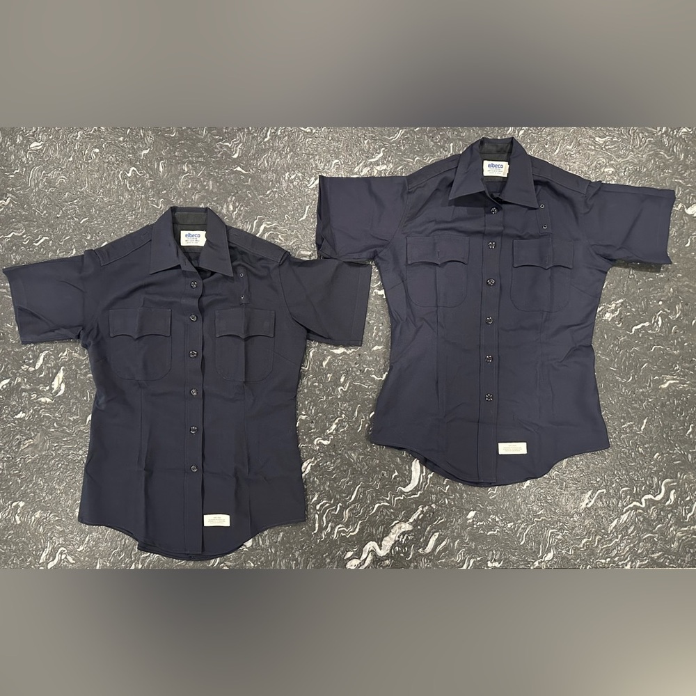 LAPD Elbeco Women's Short Sleeve Uniform Shirt Bundle 100% Wool Size 40